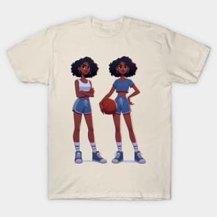 Female basketball player T-Shirt